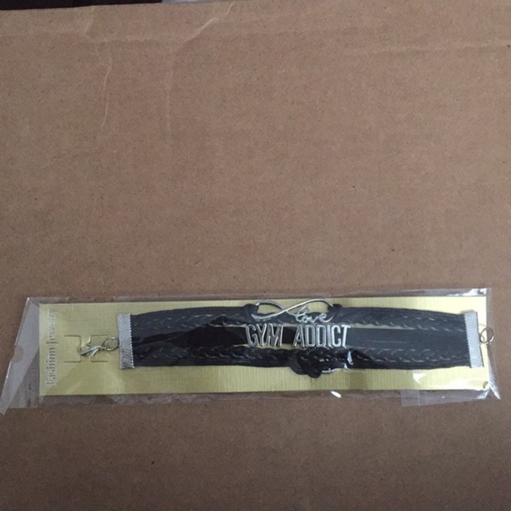 Gym addict bracelet